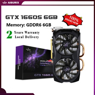 AISURIX 100%NEW NVIDIA Graphics card GTX 1660 Super 6GB Video card 192bit GPU Computer PC Gaming COD