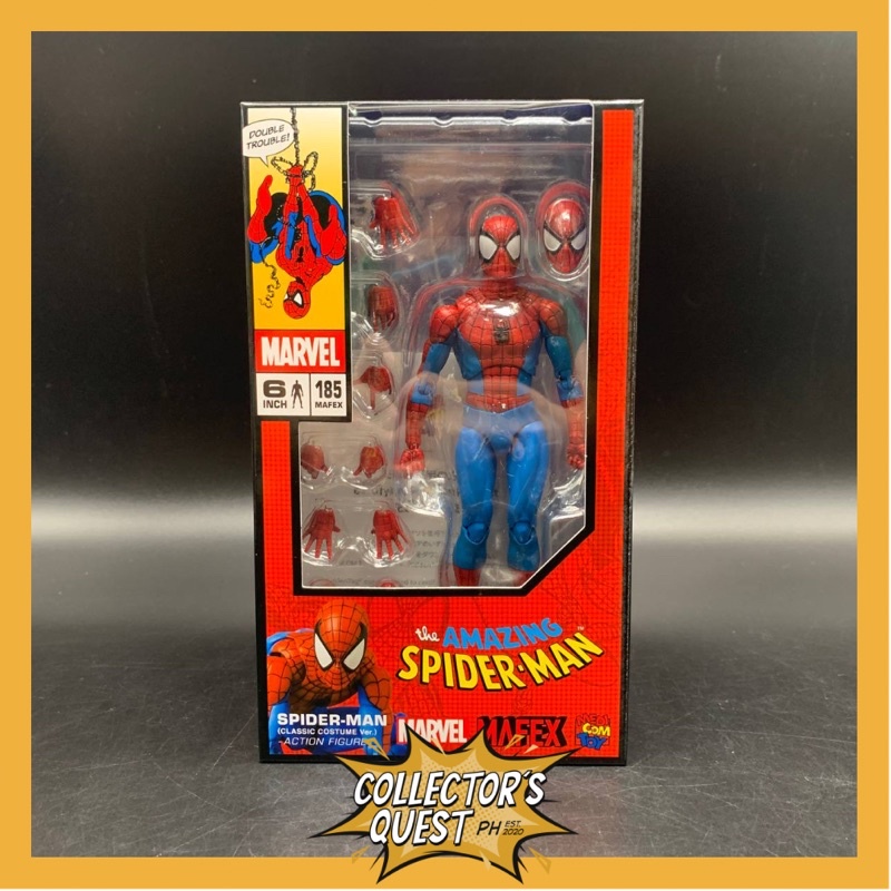 Medicom Toys MAFEX 185 The Amazing Spiderman Classic Costume Figure ...