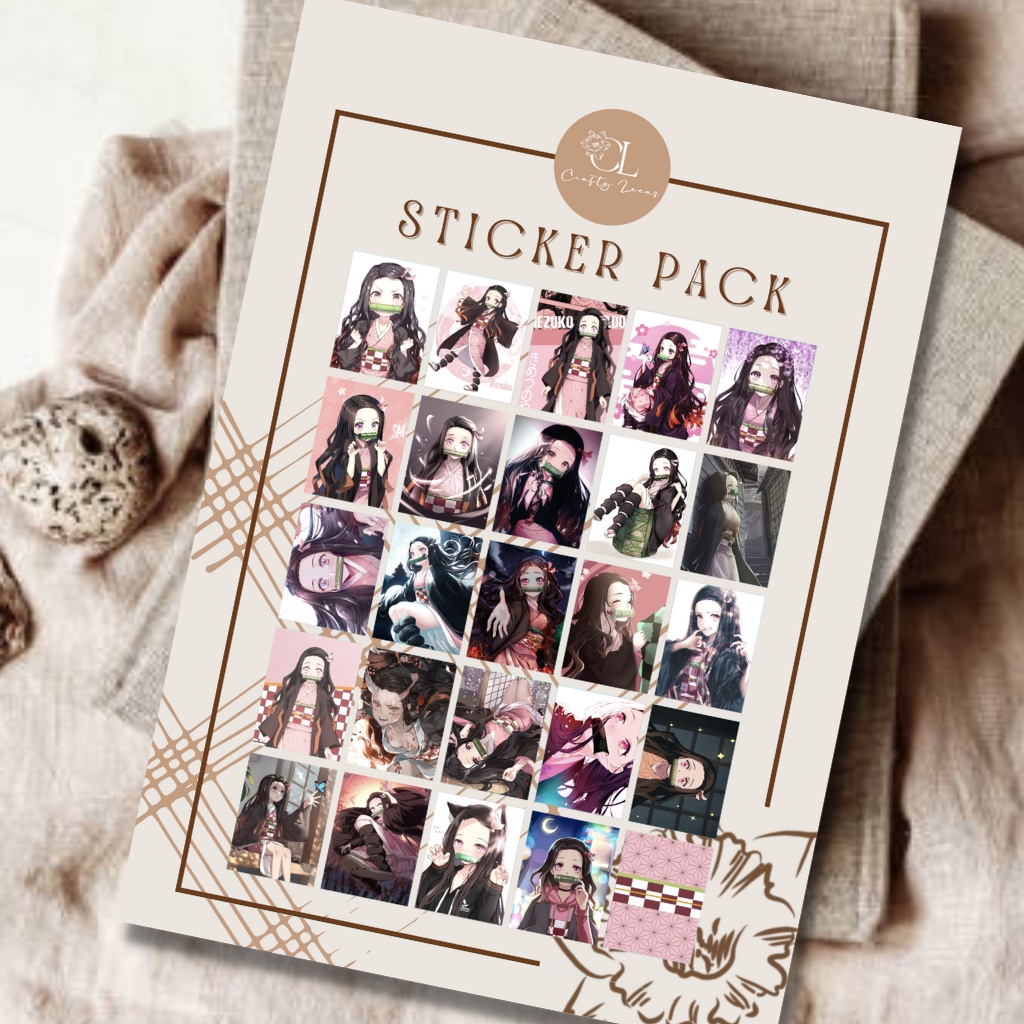Nezuko Kamado Demon Slayer Sticker Set For Stationery Journal