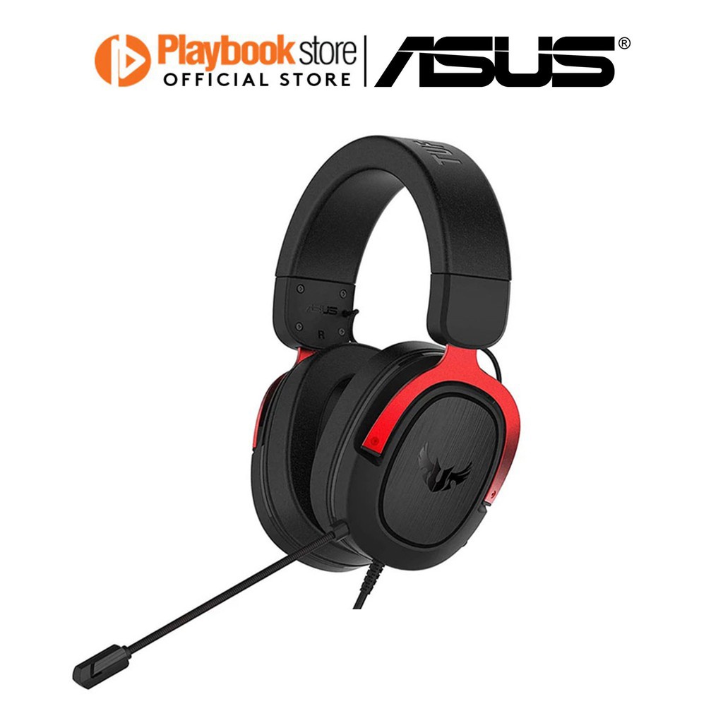 ASUS Tuf Gaming H3 Discord Teamspeak Certified Wired Headset (Red) Shopee Philippines