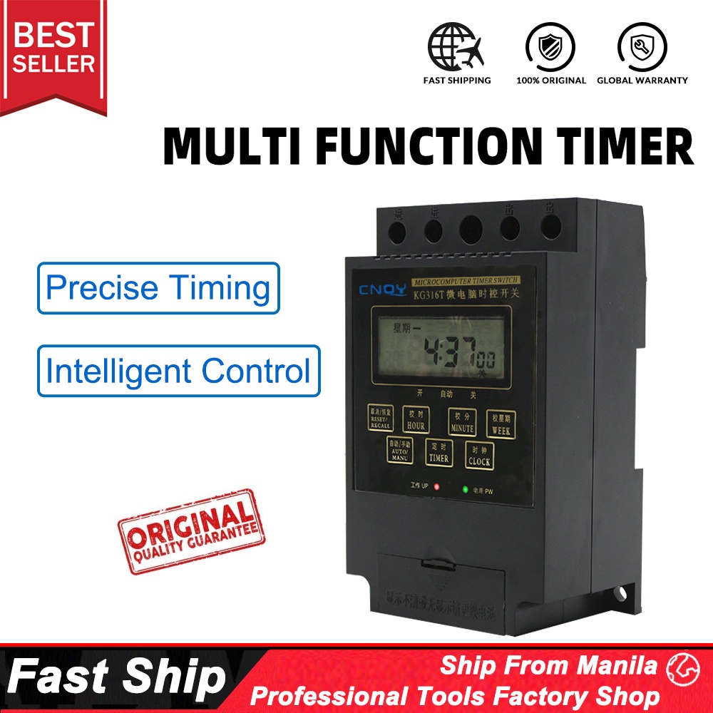 Multifunction Timer Durable KG316T 10A 30A AC 220V Digital Time Switch ...