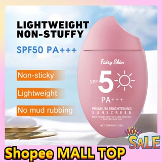 COD Original Skin Fairy Premium Brightening Sunscreen Spf50pa +++ Sunscreen Cream For Face Spf 50