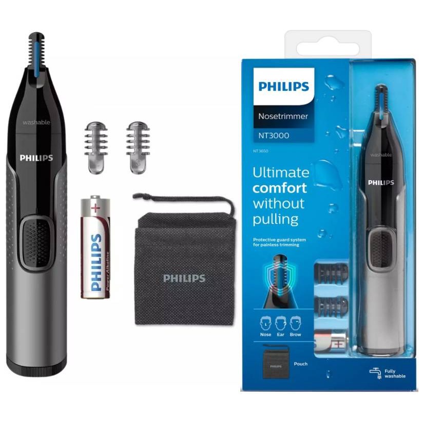 Philips Nt3650/16 Cordless Nose, Ear Eyebrow Trimmer Fully Washable