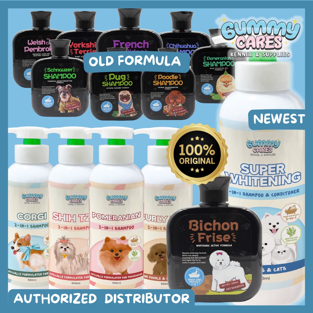 GUMMYCARES ALL BREED SHAMPOO 500ML DOG WHITENING SHAMPOO BICHON FRISE