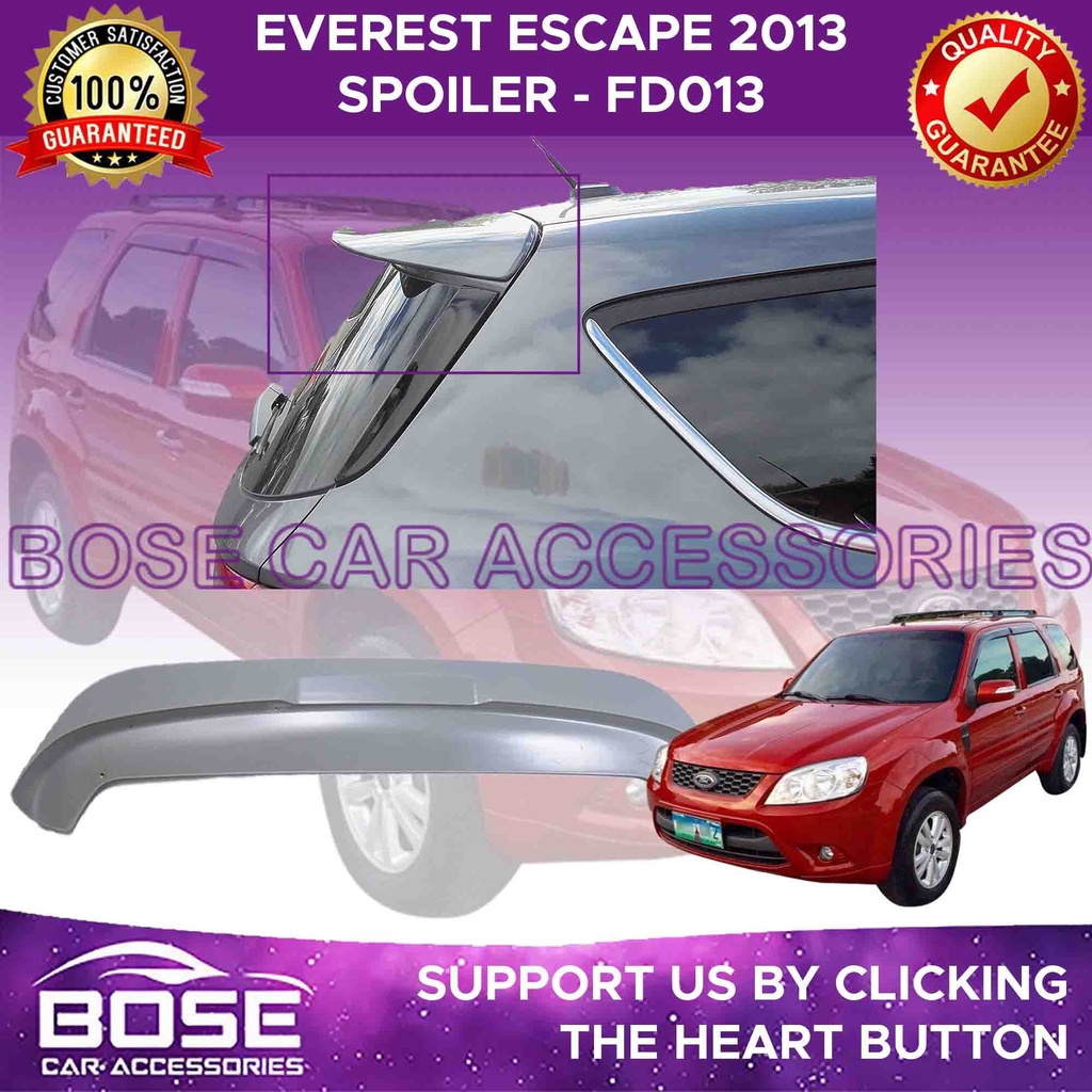 Ford Escape 2013 Unpainted Spoiler High Quality without 3rd Brakelight