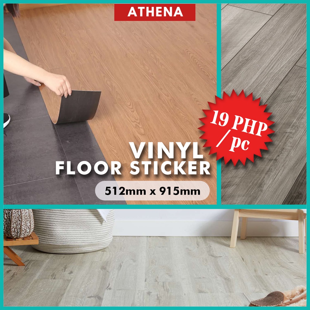3D Thickened Wood Grain Floor Stickers Selfadhesive Waterproof