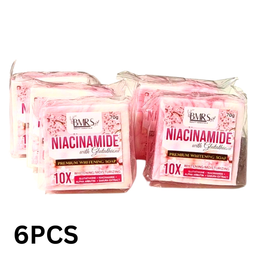 BMRS NEW & ORIGINAL NIACINAMIDE with GLUTATHIONE PREMIUM WHITENING SOAP ...