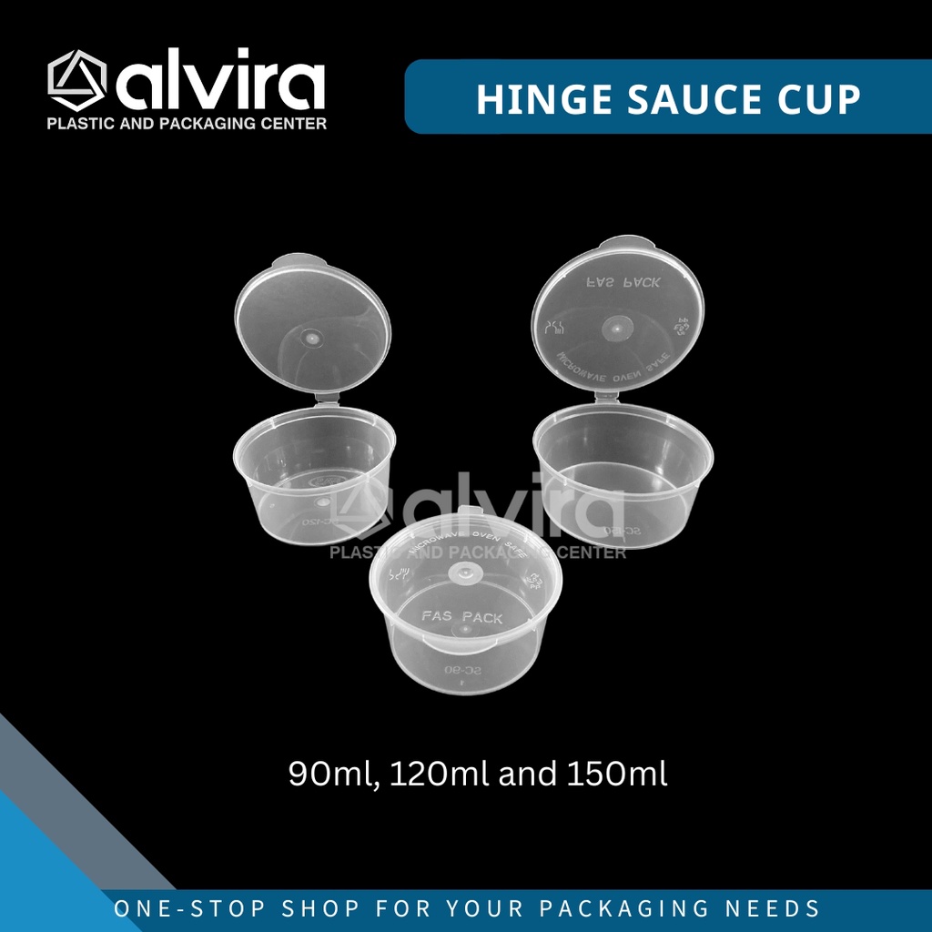 Hinge Sauce Cup Clear 90ml 120ml and 150ml Shopee Philippines