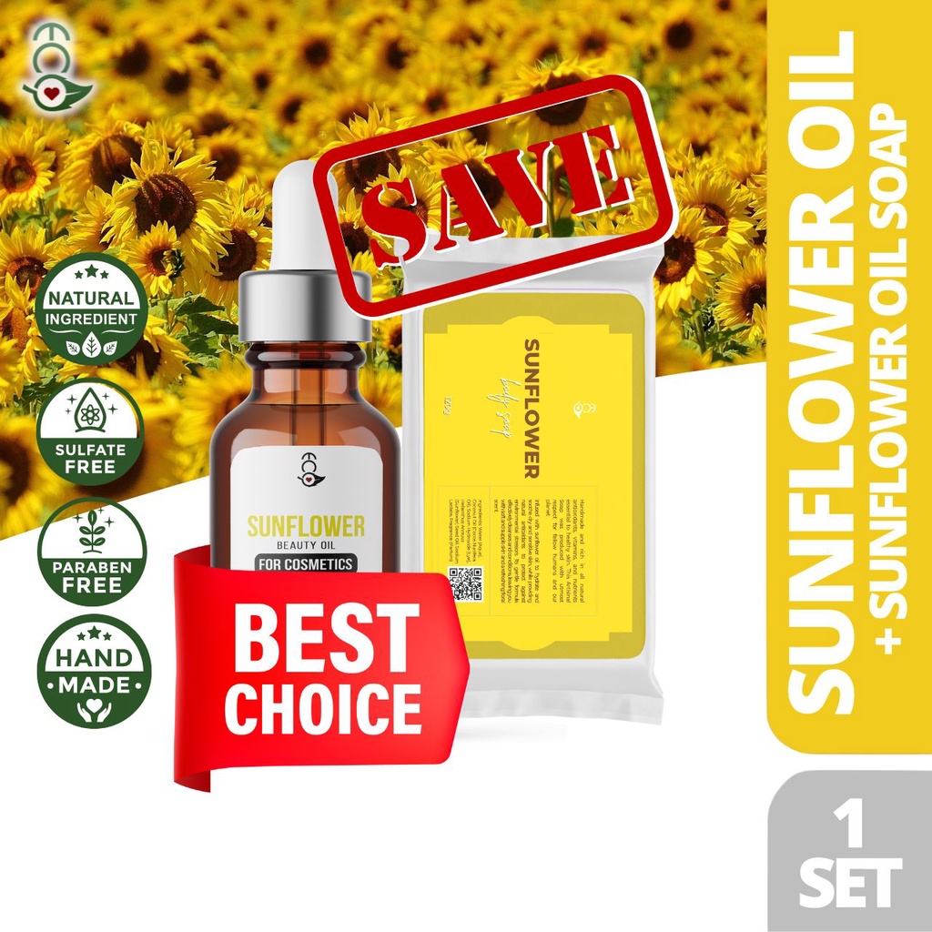 Eco Premium Sunflower Oil Classic + Soap Combo Set Hydrated Non