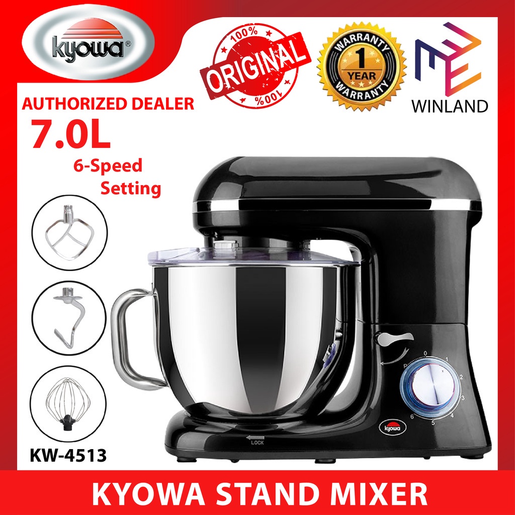KYOWA by Winland 7 Liters Stand Mixer with Stainless Steel Bowl KW4513