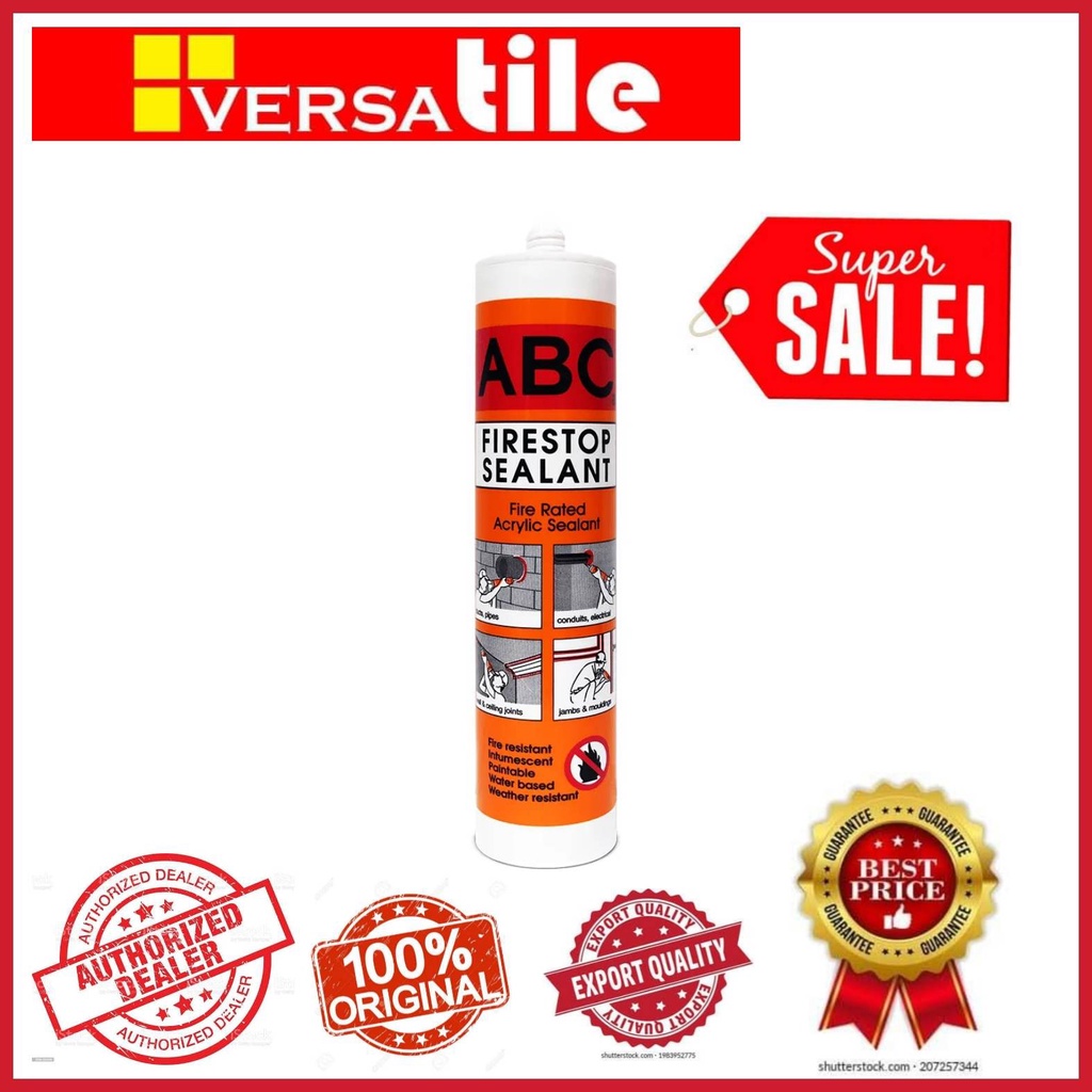 ABC Fire Stop Sealant, Acrylic Fire rated Sealant 300ml Shopee