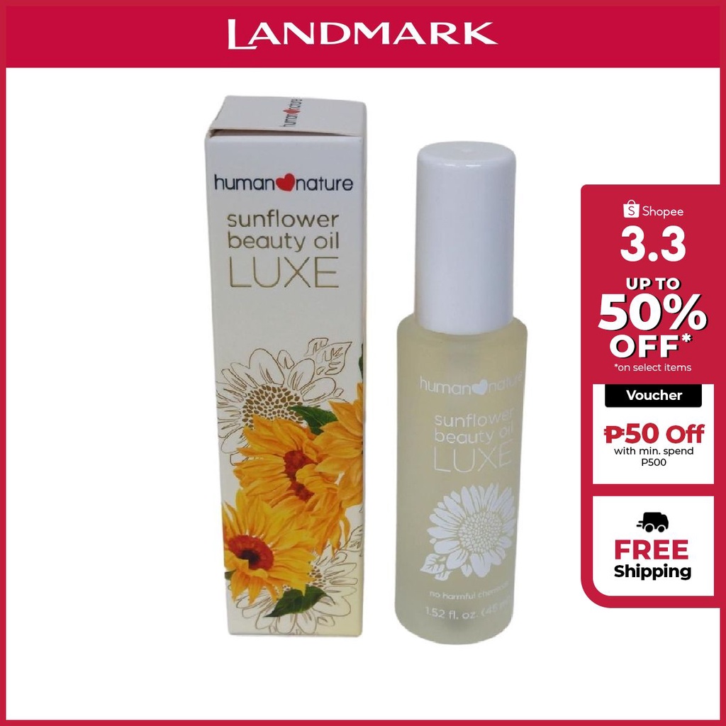 Human Nature Natural Sunflower Beauty Oil Luxe 45ml Shopee Philippines