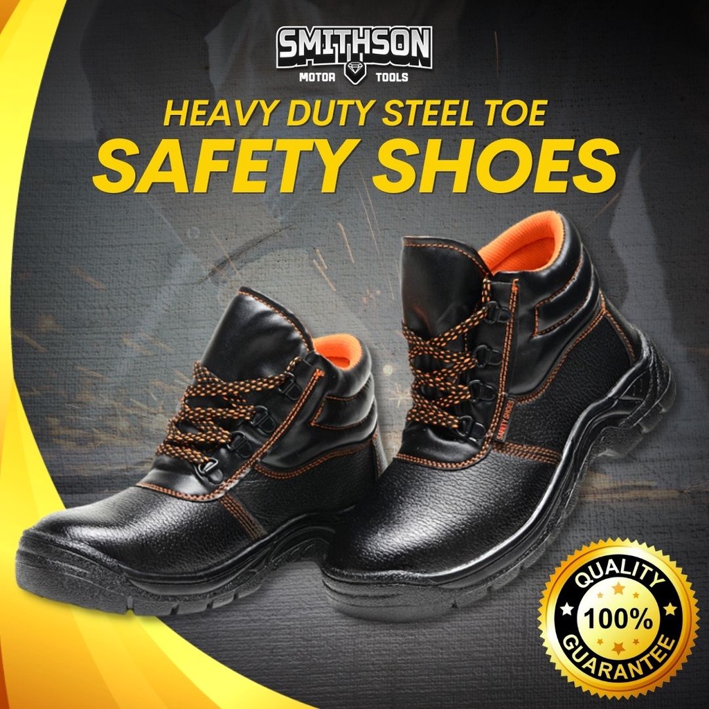 Smithson Safety Shoes for Men Anti-Puncture Industrial Steel Toe Cap  Construction Anti-Smash Boots | Shopee Philippines