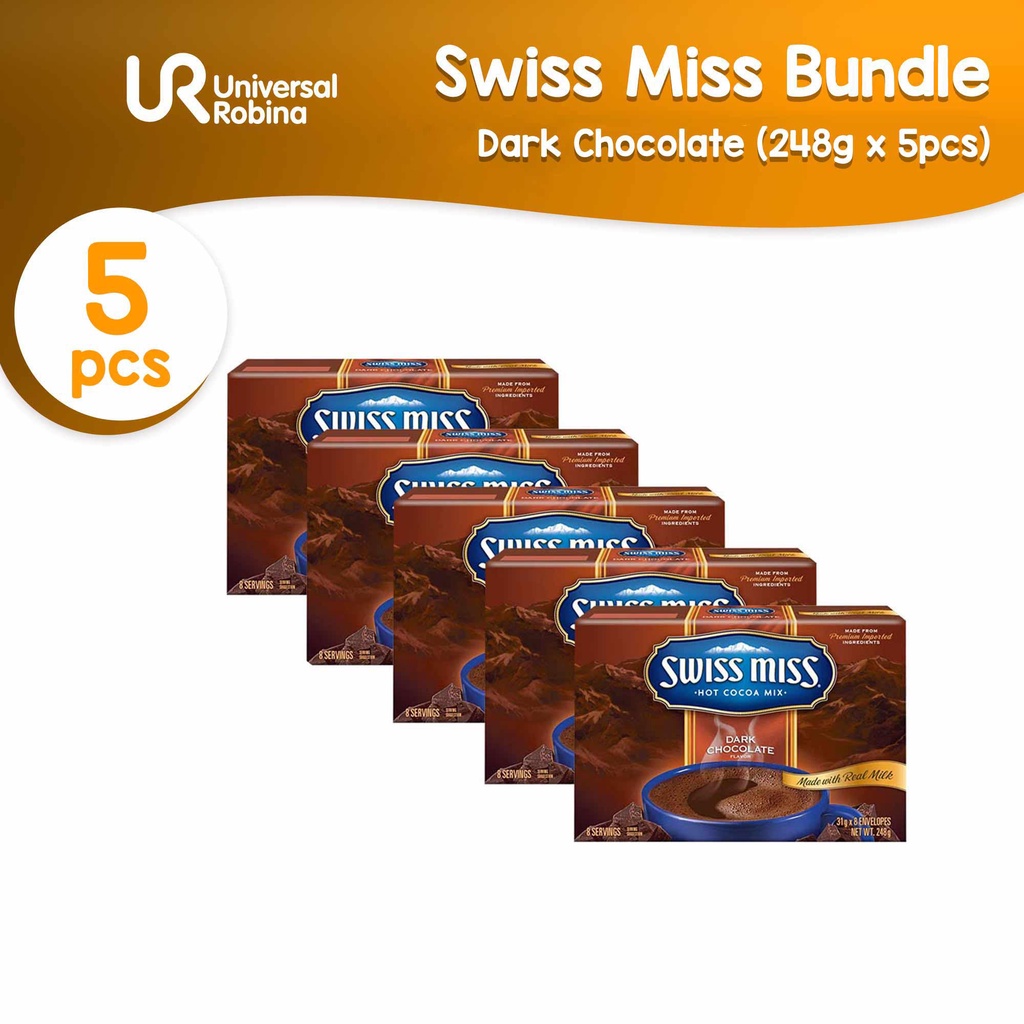 5 x Swiss Miss Dark Chocolate (31g x 8) Shopee Philippines