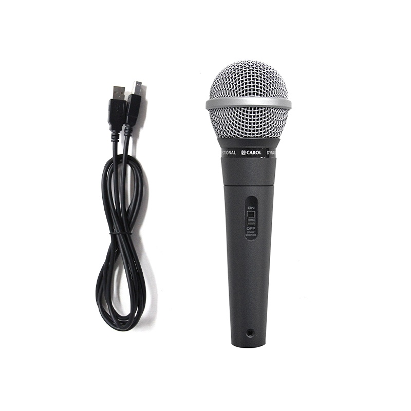 CAROL GS55SU USB Dynamic Cardioid Vocal Microphone with Shockmount, 1