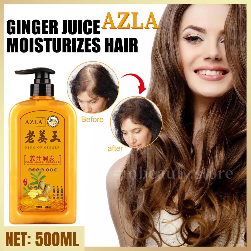 AZLA Professional Ginger Shampoo Fast Regrowth Hair Anti-Dandruff Anti Hair  Loss Baldness Shampoo | Shopee Philippines