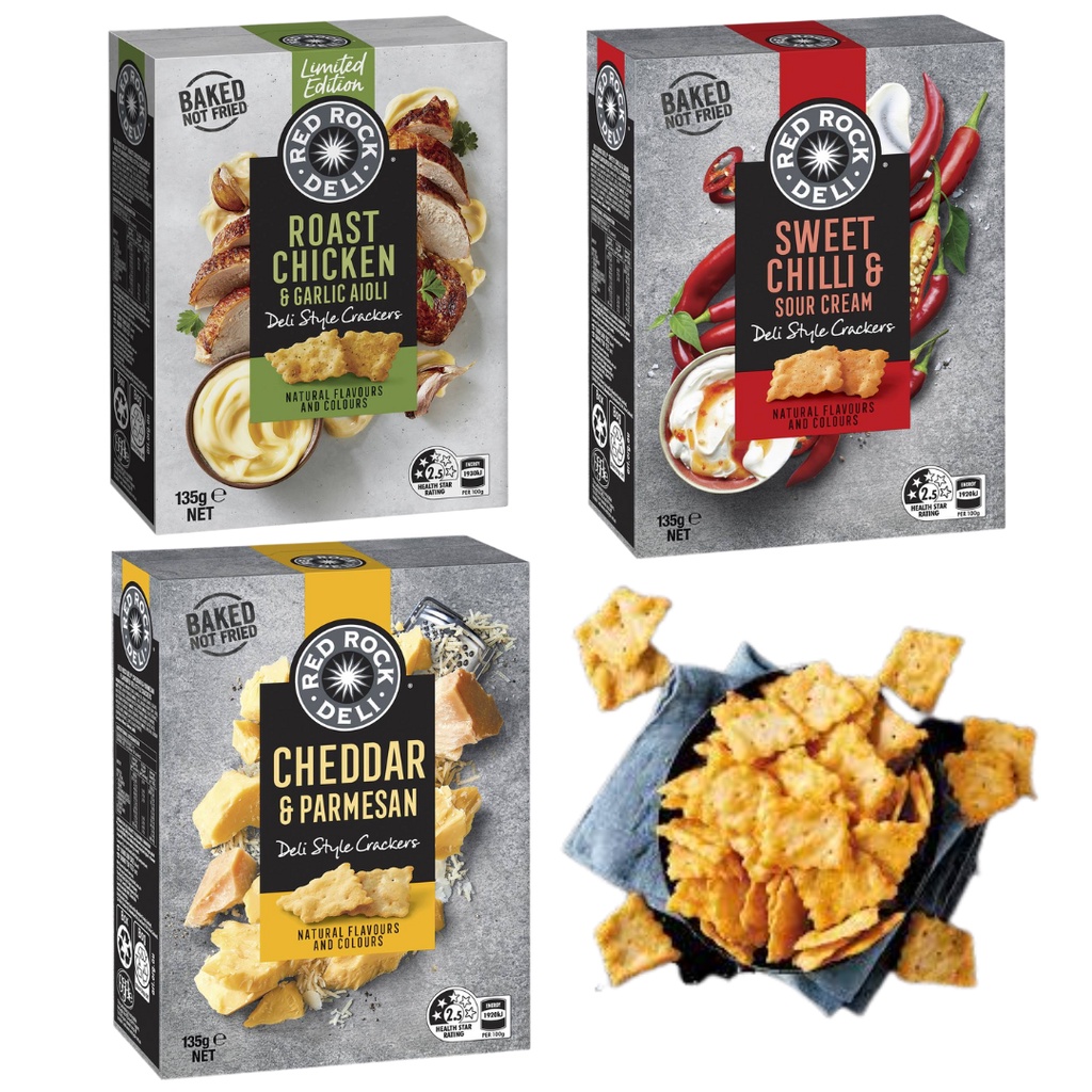 RED ROCK DELI STYLE CRACKERS FR. AUSTRALIA (1 BOX PER ORDER) Shopee