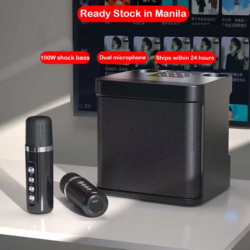 Ys203 Bluetooth Speaker With Microphone Portable Stereo Wireless