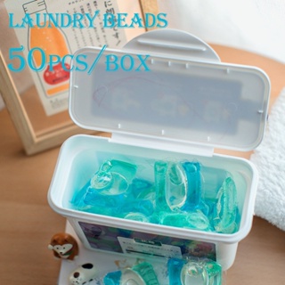 50PCS Laundry Capsules Beads Liquid Soap Laundry Detergent pods Wash Clothing Machine Fragrance Ball