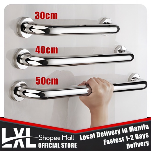 Stainless Steel Bathroom Tub Toilet Handrail Grab Bar Shower Support Handle Rack | Shopee ...