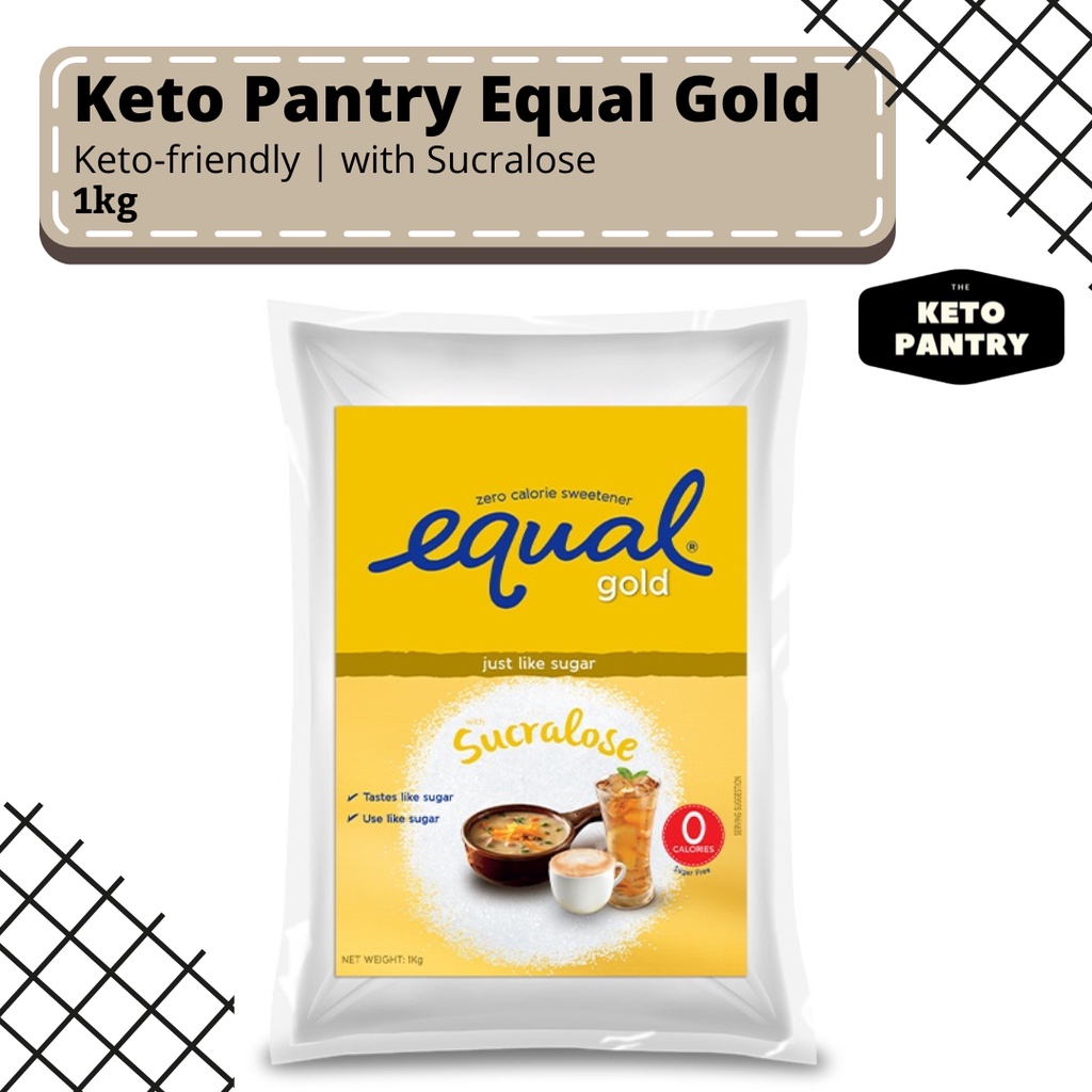 Keto Pantry Equal Gold 1kg with Sucralose Zero Calorie Sweetener Shopee Philippines