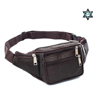 [COD&READY] Waist Belt Bag Sports Run Body And Shoulder Bags Genuine leather top layer leather #2