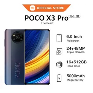 XIAOMI POCO X3 Pro Cellphone Sale 16GB+512GB Smartphone Original full screen Mobile Phone COD