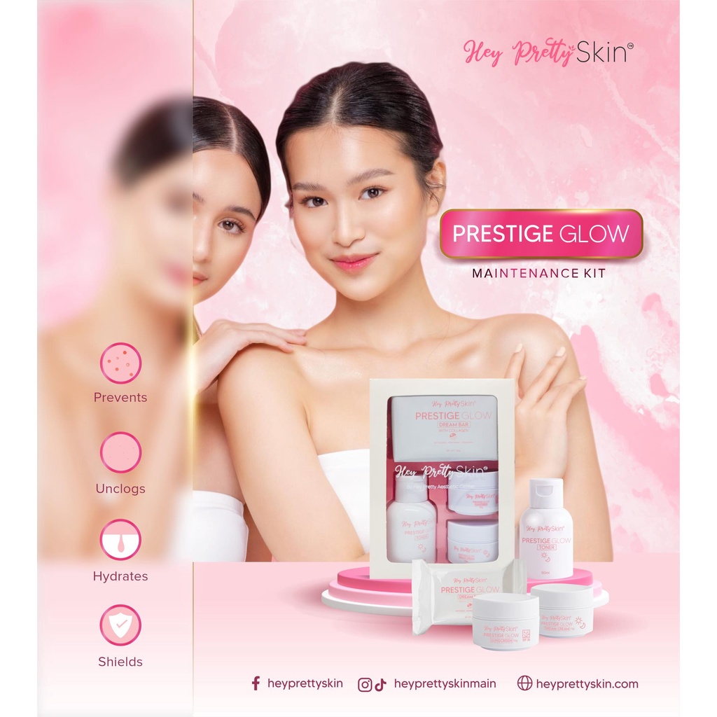 Hey Pretty Skin - Prestige Glow Whitening Kit | Shopee Philippines