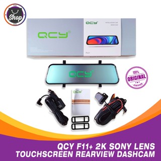 𝐎𝐑𝐈𝐆𝐈𝐍𝐀𝐋 QCY F11+ 2K Sony Lens WiFi Dashcam Touch Screen Rearview Mirror Dashcam for Car Dual Camera