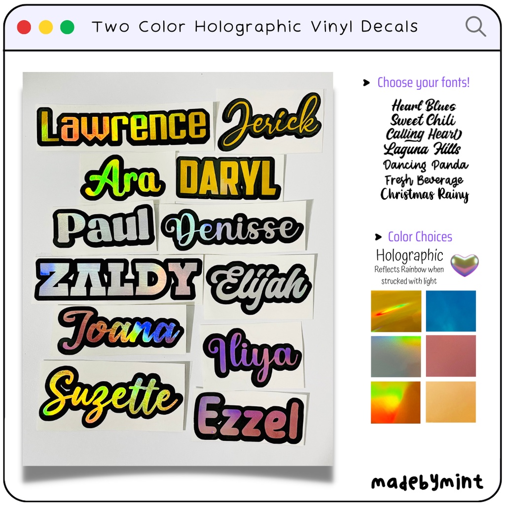 Two Color Custom Vinyl Decals Stickers | Shopee Philippines