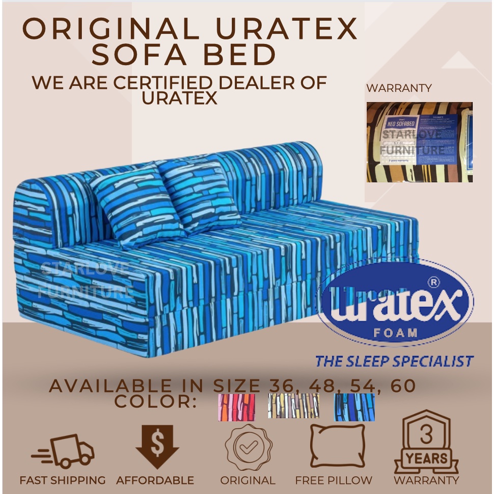 Uratex Sofa Bed Semi Double Size With Free Pillow 6x48x73 Sho Philippines