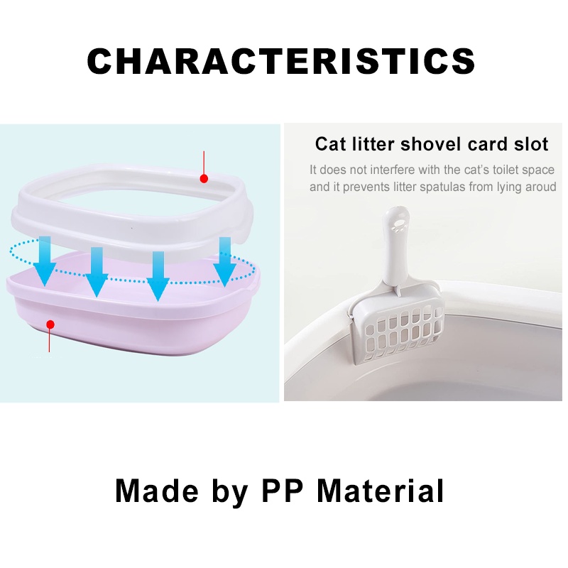 Cat Litter Box For Cat Litter Sand Box Large Tofu Cat Litter Deodorization Leakage Free  Scoop #4
