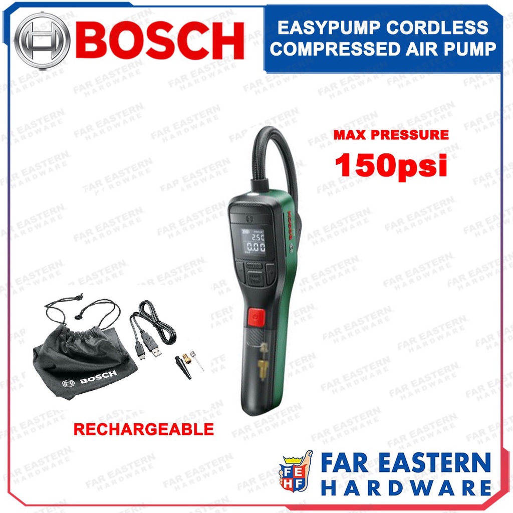 BOSCH EasyPump Cordless Compressed Air Pump Compressor RBPTCL Shopee