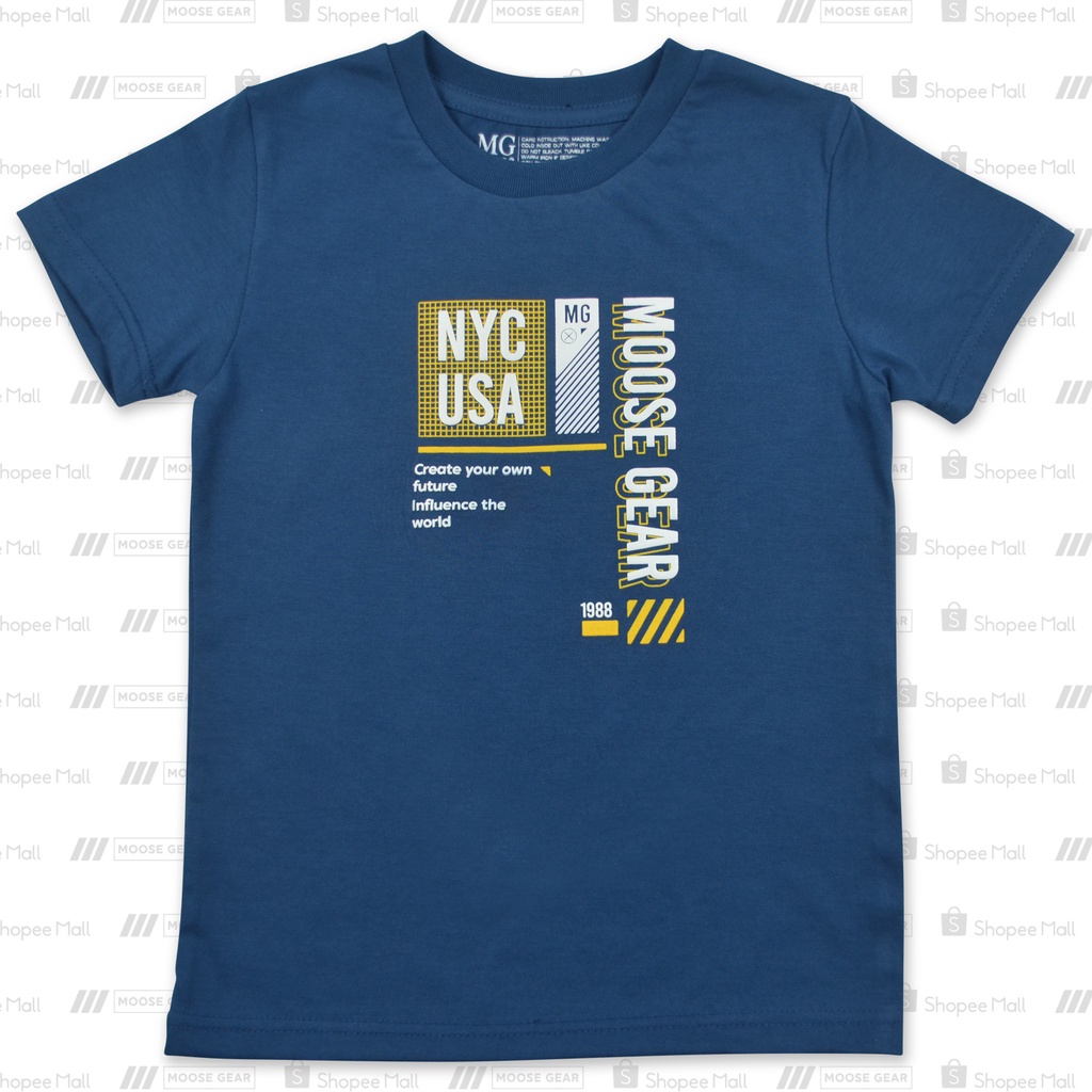 Moose Gear DX Blue T-Shirt with Hi-Density print details (TS-P 11480B ...