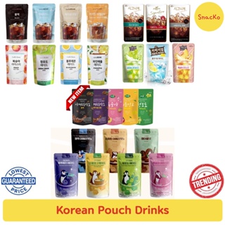 Korean Pouch Drinks - Trending - Juice Coffee - Cafe Real - Jardin - Cantabile - Cafe Bene - Brons