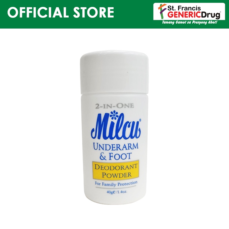 MILCU 2INONE UNDERARM & FOOT 40G DEODORANT POWDER Shopee Philippines