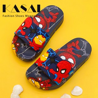 KASAI Kids Flip Flops Spider Man Printed Cartoon Charater Slip On Slipper For Boys slippers Gift