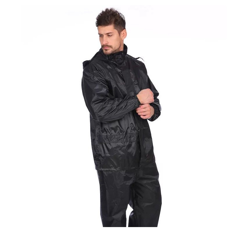 【Free Shoe Covers】Motorcycle Riding Raincoat Rainshoes Full Body Suit With Reflective Warning Strip - Image 4