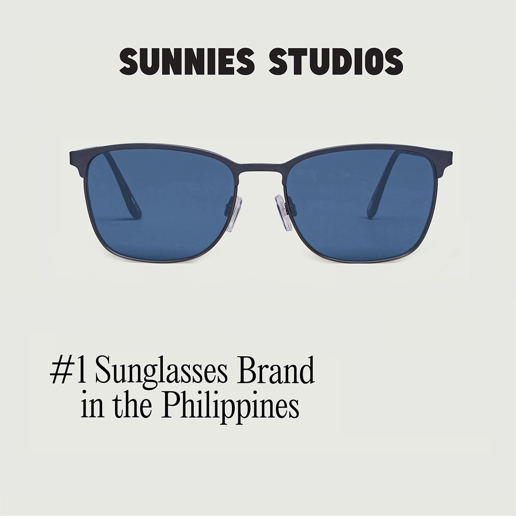 Sunnies Studios Tate Seal (Square Fashion Sunglasses for Men and Women)