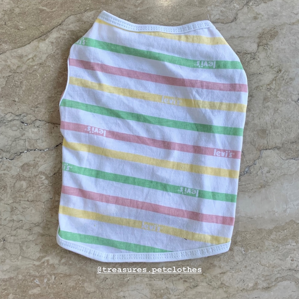 Dog Clothes (Pastel Stripes Levi's) S - XL | Shopee Philippines
