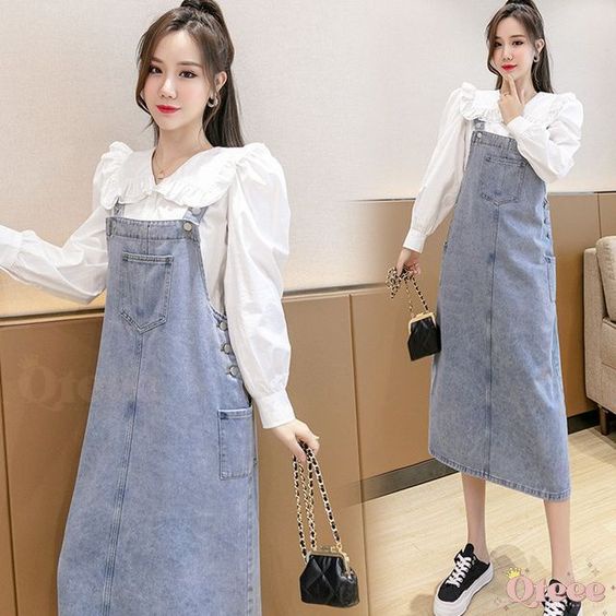 Shop korean jumper dress outfit for Sale on Shopee Philippines