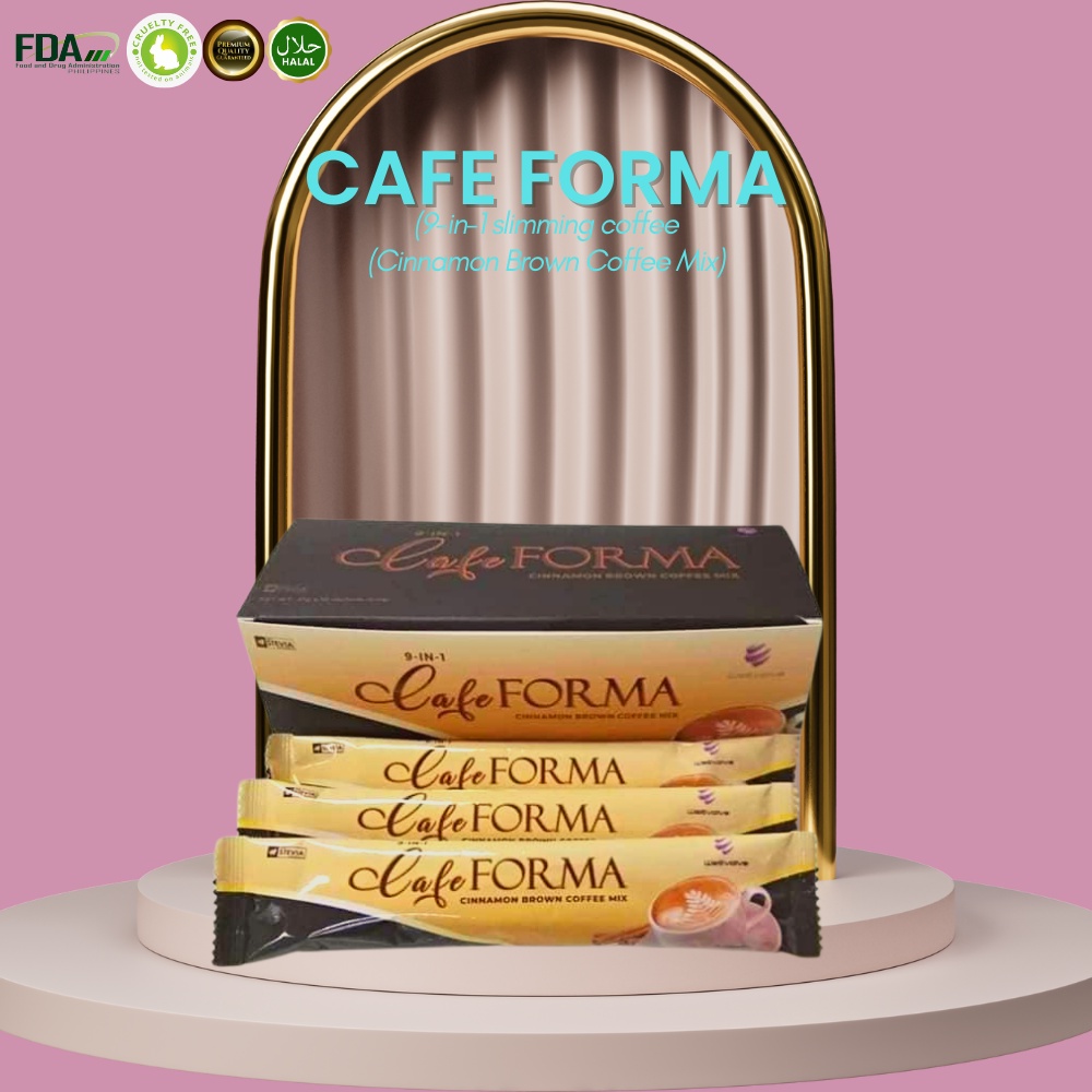 WECare WeEvolve Cafe Forma Cinnamon Brown Coffee Mix 21g x 10 sachets