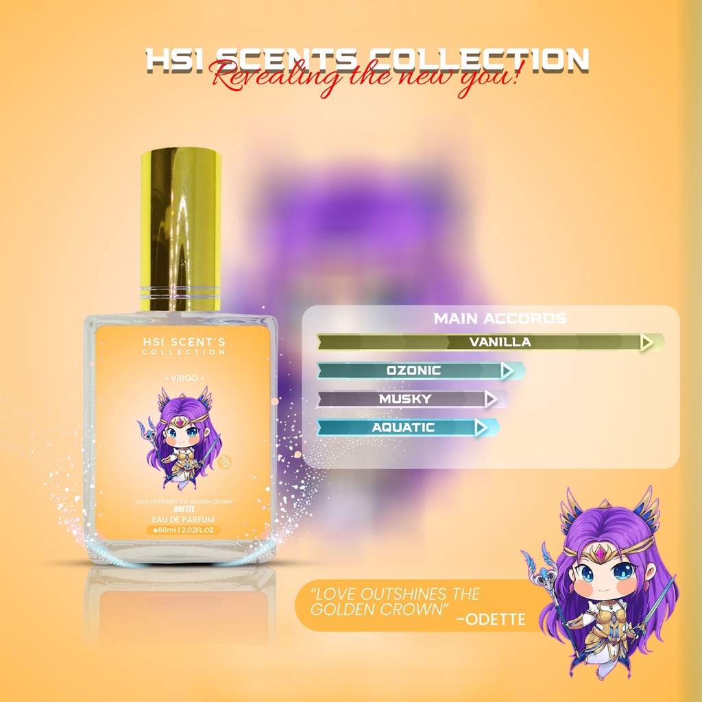 HSI Scents Zodiac Perfume Collection Virgo By Odette Mobile Legend Oil