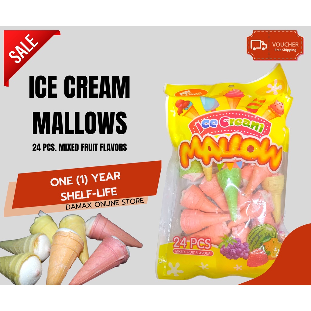 Ice Cream mallows [ 24pcs per pack] | Lootbag Filler, Paninda, Party ...