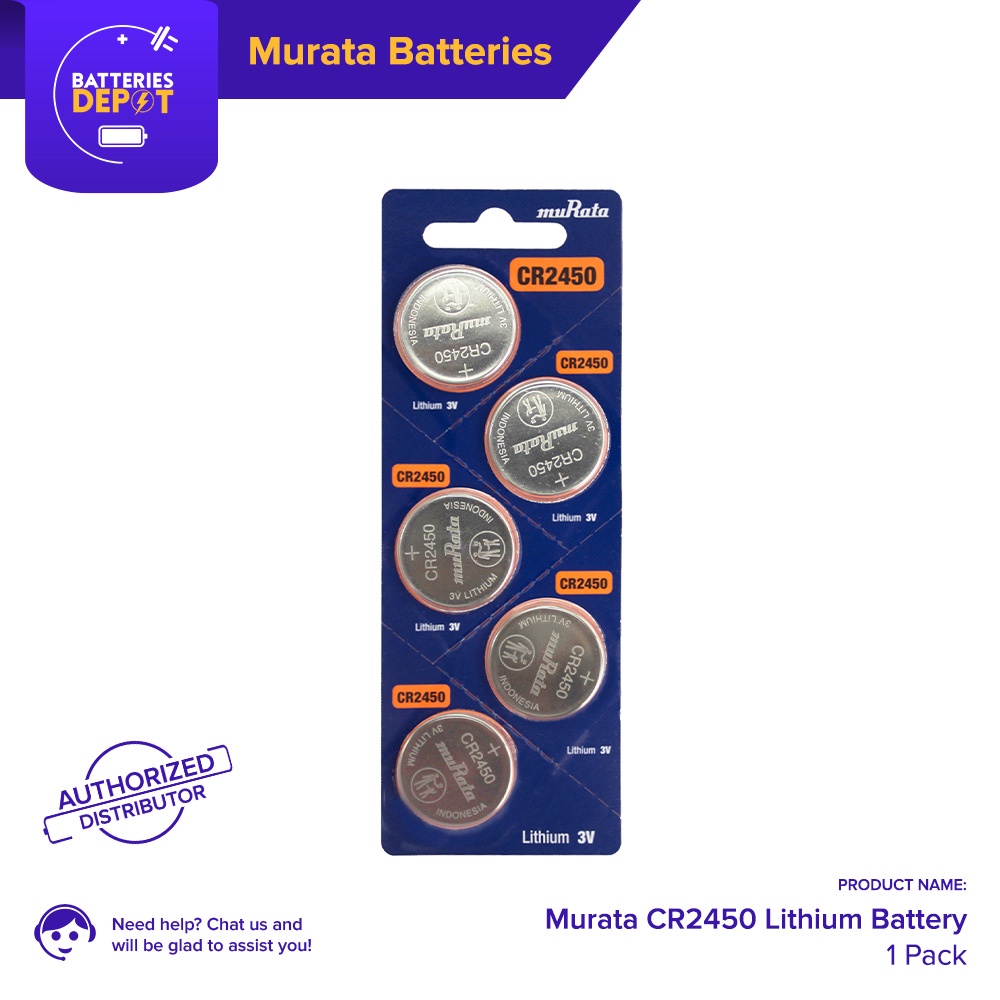 Murata CR2450 Lithium 3V Battery Shopee Philippines