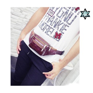 [COD&READY] Waist Belt Bag Sports Run Body And Shoulder Bags Genuine leather top layer leather #5
