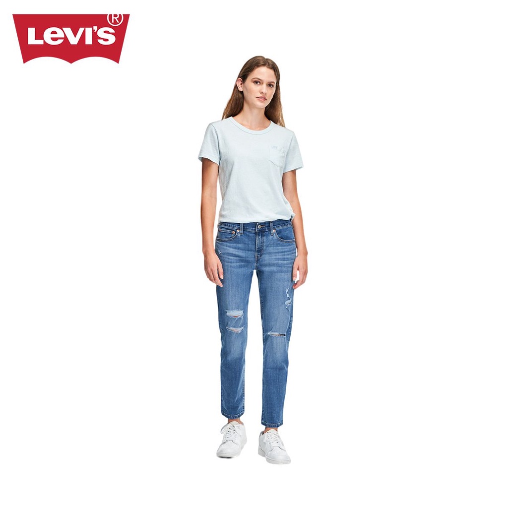 Levi's® Women's Boyfriend Mid Rise Jeans 19887-0266 | Shopee Philippines