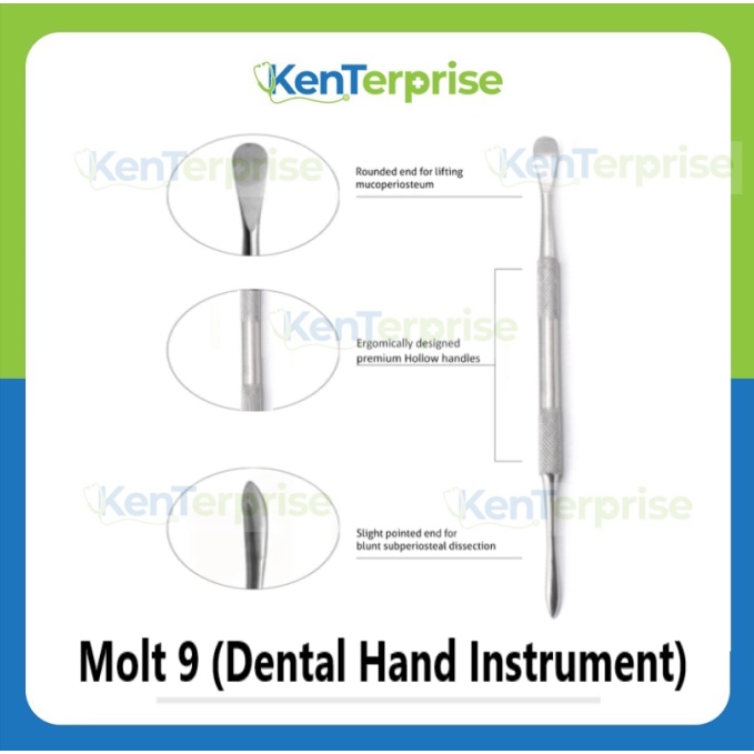 Molt 9 PeriosteaL Elevator(Dental Hand Instrument) Shopee Philippines