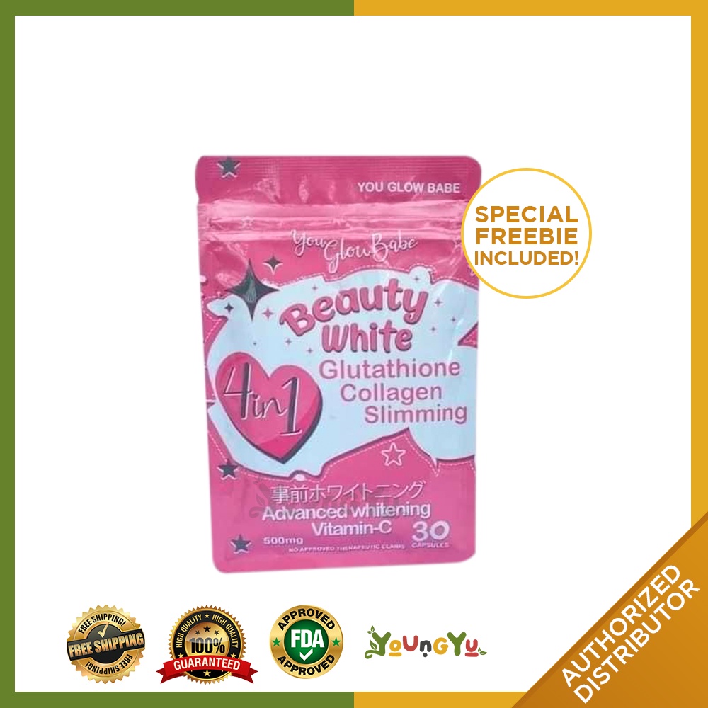 (ONHAND) YOU GLOW BABE COLLAGEN GLUTATHIONE BEAUTY WHITE | Shopee ...