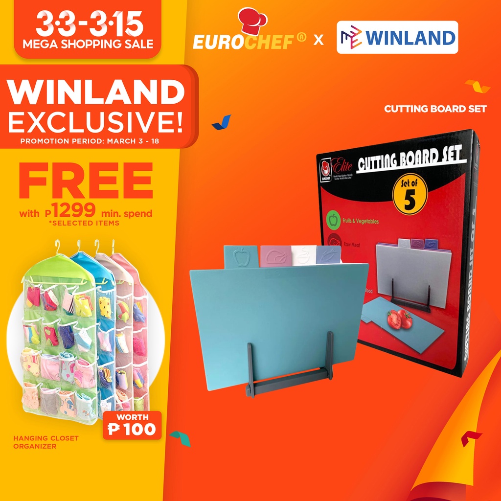 EUROCHEF K002 Cutting Board SetCool Colors Pastel Chopping Board Set